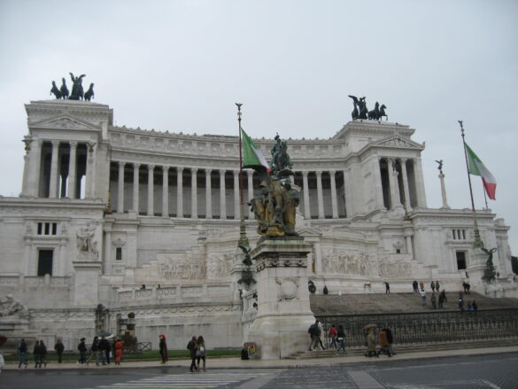 Vittorio Emmanuele II Monument is one of the newest monuments in Rome