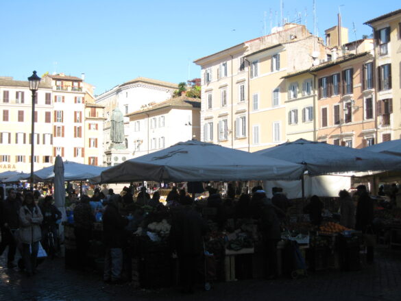 Campo de Fiori in Rome Italy